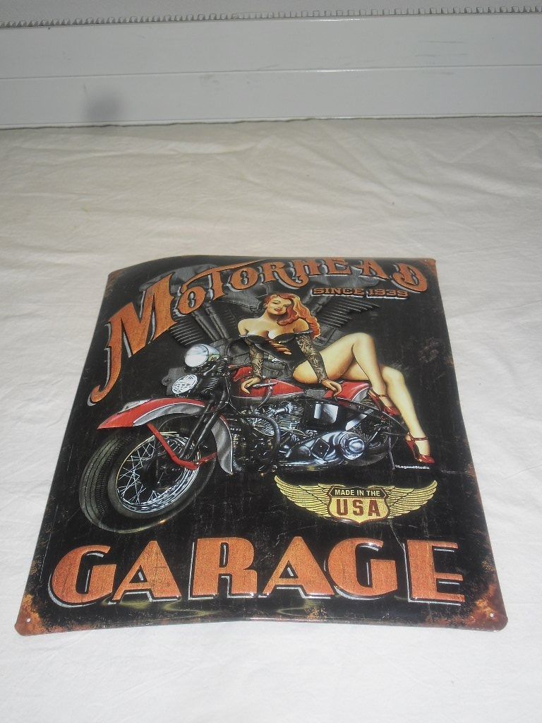 Schilder: Werbetafel / Blechtafel - Motorhead Garage – Gebraucht aus Büren SO von omsa 1