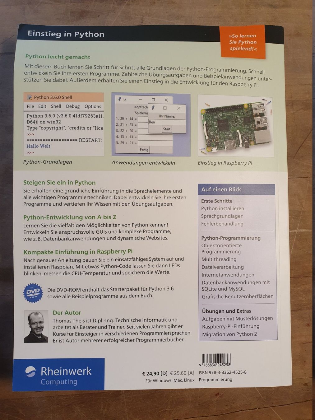 Livres: Einstieg in Python - 5. Auflage - Thoas Thies - Rheinwerk - – D'occasion à Zürich par loosebone 8