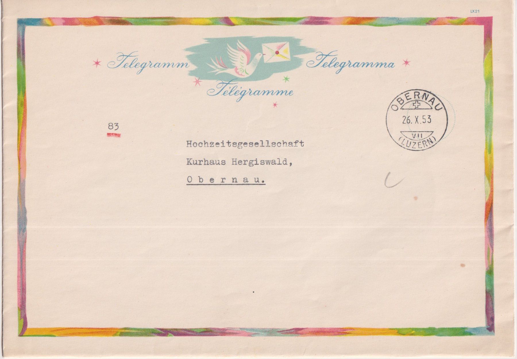 Tous les timbres: ZZ13)  Telegramm,  sehe Scan – D'occasion à Claro par Chanty7