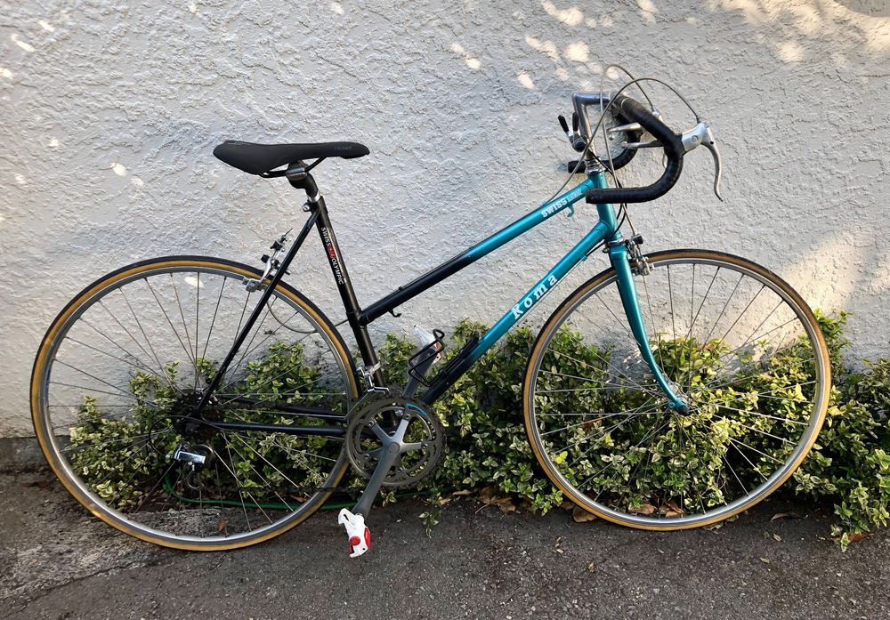Vélo De Course Vintage Stella - Cadre Acier Orange 60cm - 10 Vitesses - Fabriqué En France