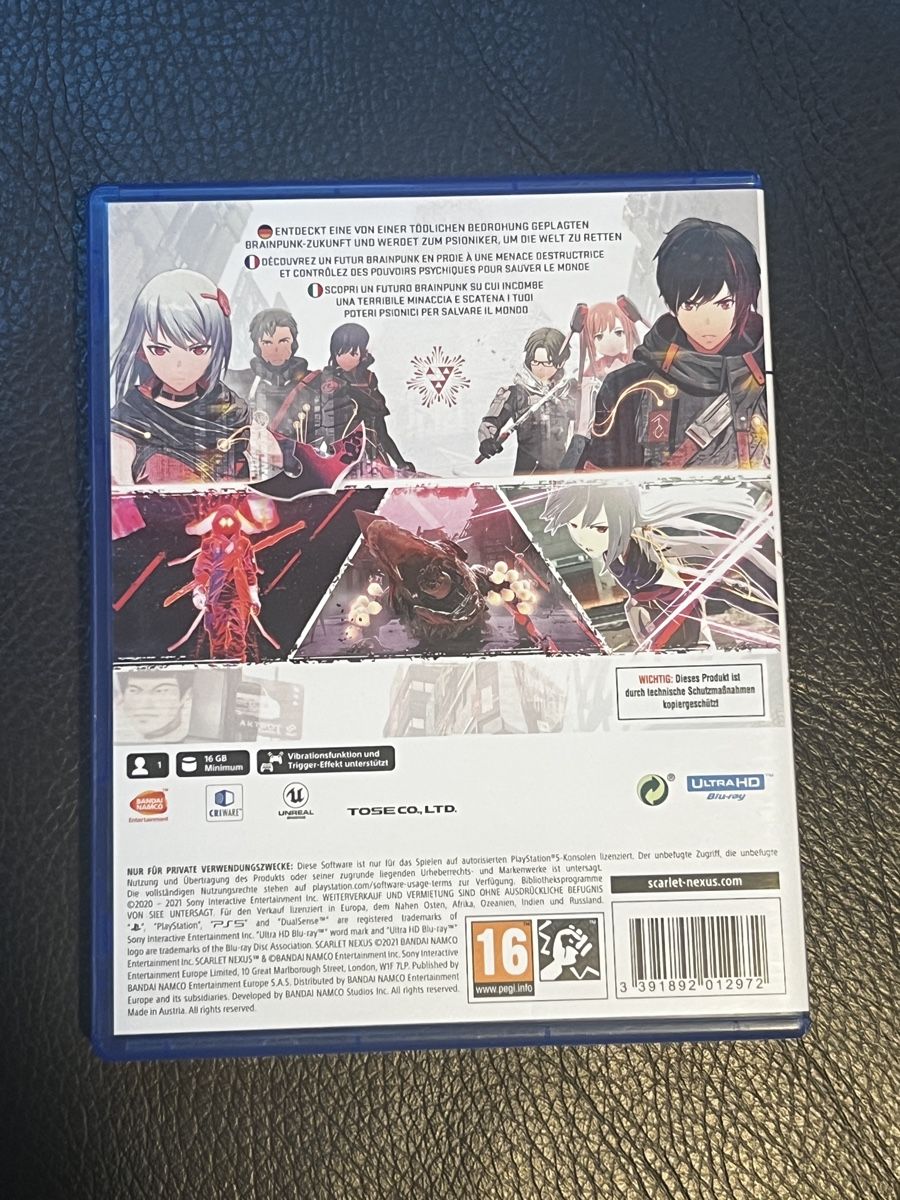 Spiele: Scarlet Nexus PS5 Game Top Zustand – Gebraucht aus Biel-Benken BL von edu_j8mz 1