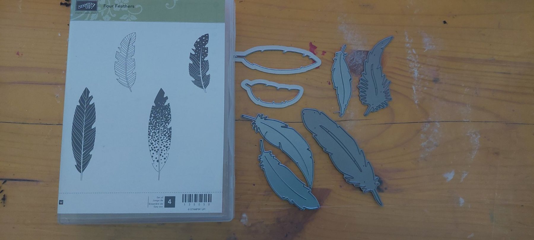 Stampin' up! Kits de loisir créatif: Stanz/Stempel Set Four Feathers Metall Gut – D'occasion à Rickenbach b. Wil par Ebsc