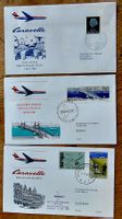 SWISSAIR  3 Erstflug Briefe