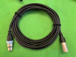 5m — XLR Mikrofonkabel Cordial CMN 220 schwarz gebraucht