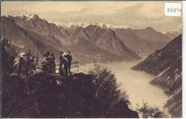 Lago di Lugano - Monte San Salvatore - Veduta verso Porlezza