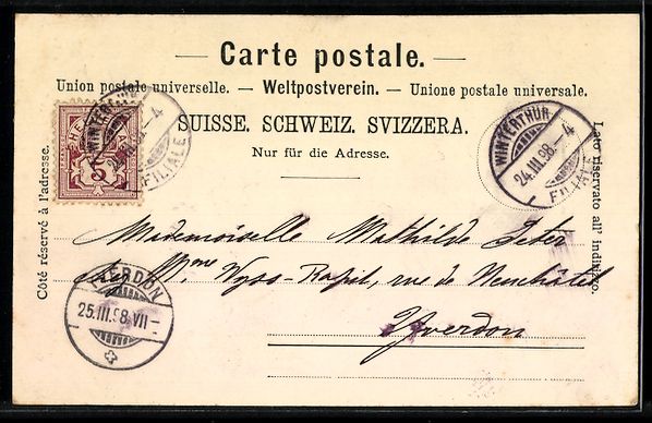 Cartoline postali: AK Winterthur, Stadthaus – Usato da Berlin venduto da bartko-reher 1