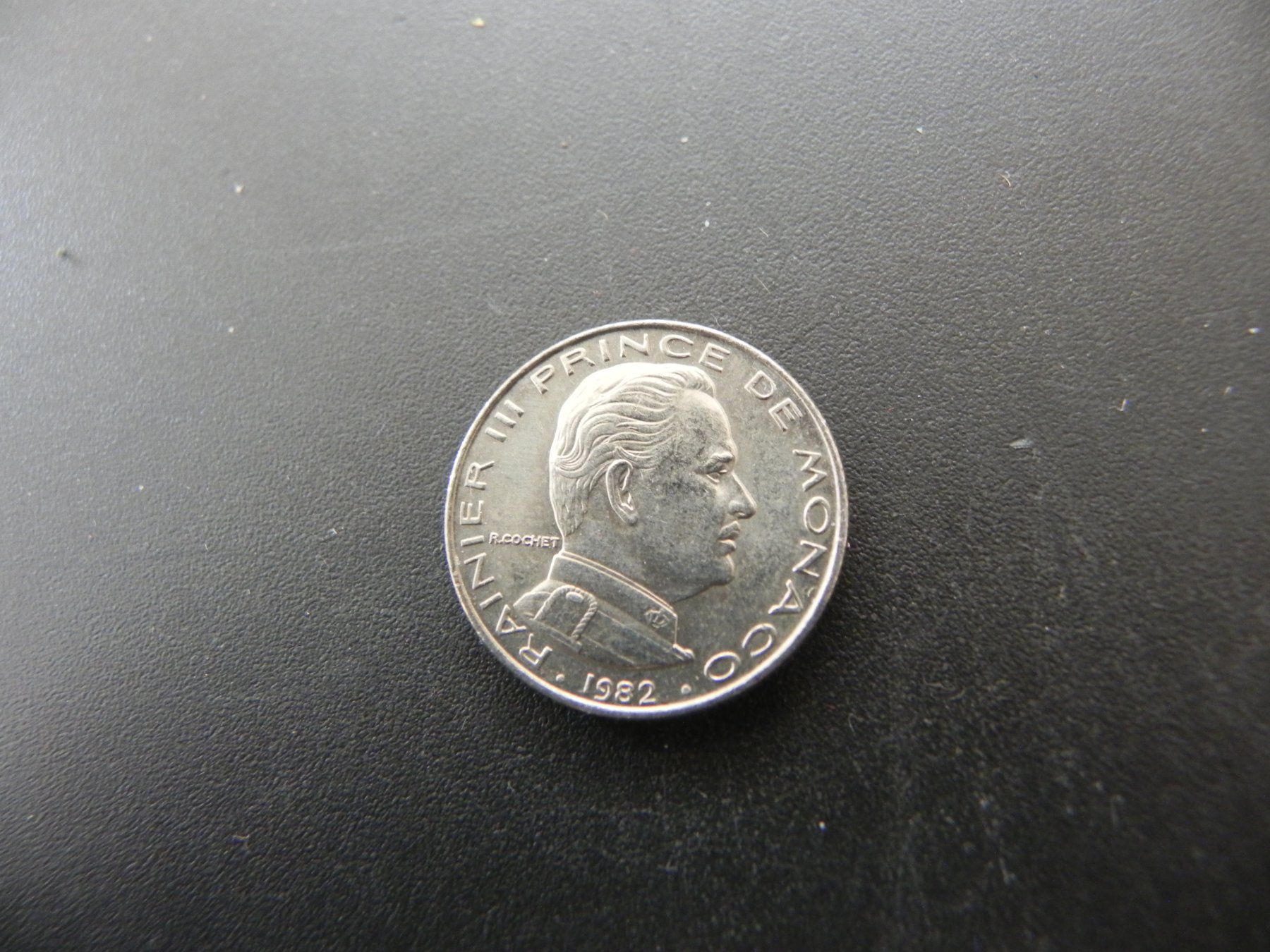 Alle Münzen: Monaco 1/2 Franc 1982 – Gebraucht aus Biel/Bienne von Gogolozi 1