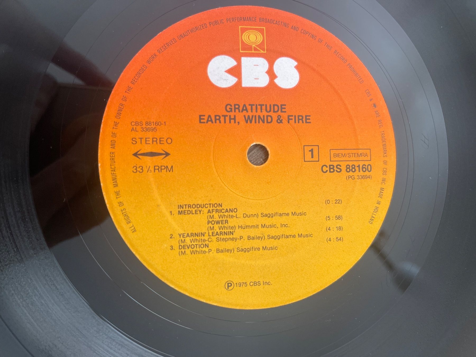 Dischi in vinile: A851/Earth, Wind & Fire Gratitude – Usato da Frutigen venduto da Philippe_jsp 2