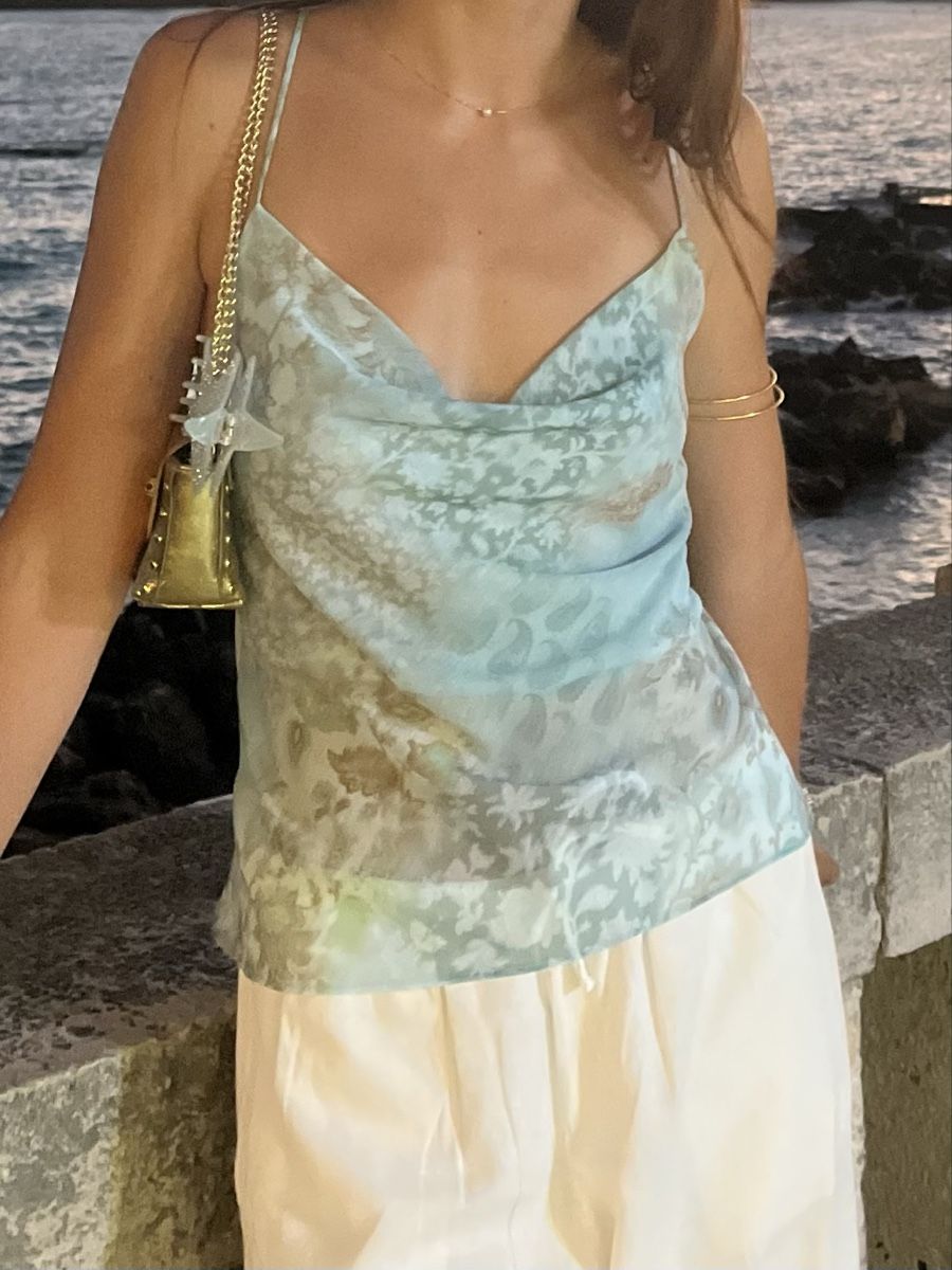 Bershka Top: Haut turquoise dos nu – Nuovo (secondo la descrizione) da Genève venduto da giulia_almnn 2