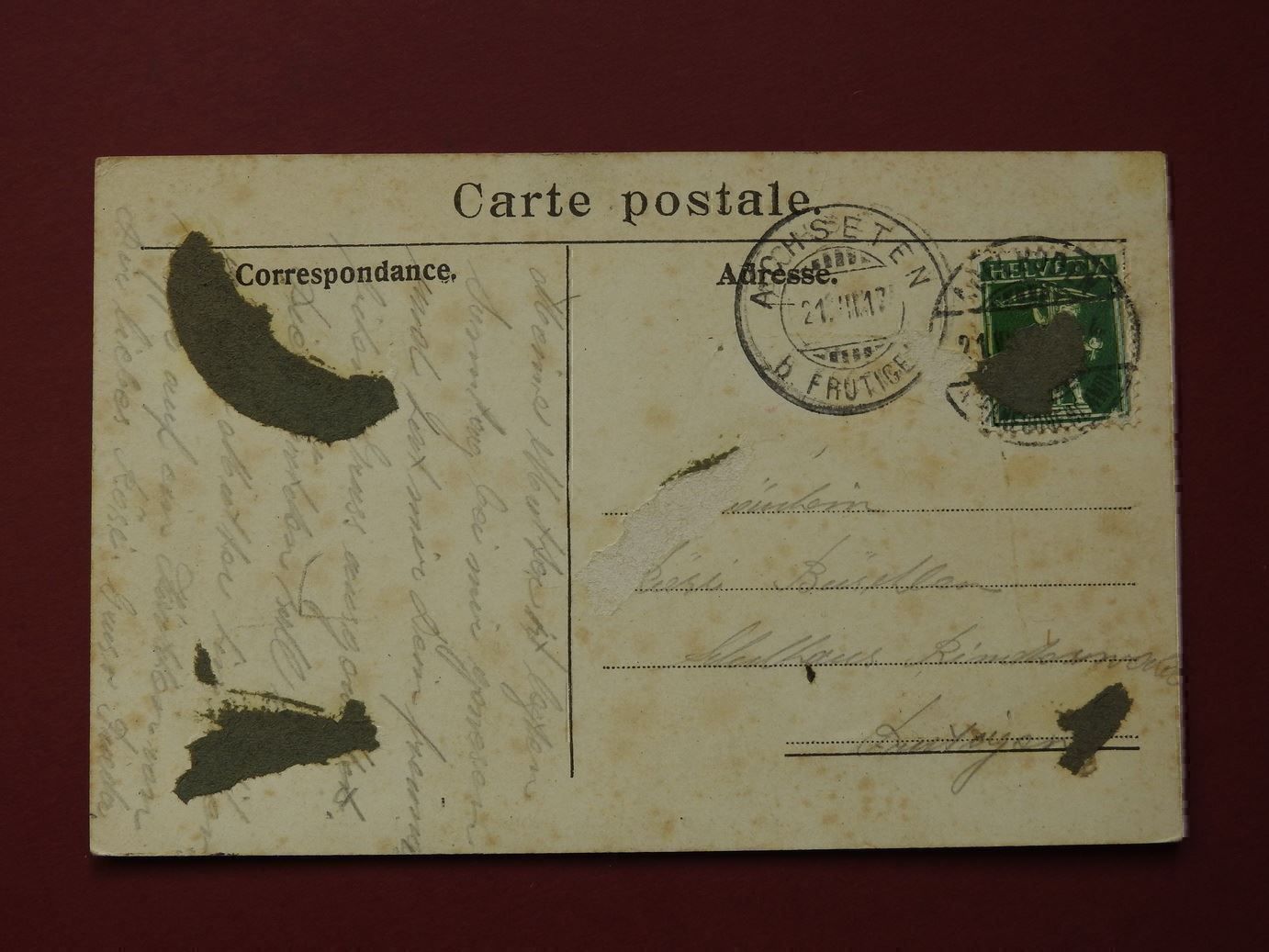 Cartoline postali: AK von  Adelboden mit gr. u. kl. Lohner – Usato da Rain venduto da 999-800-K 1