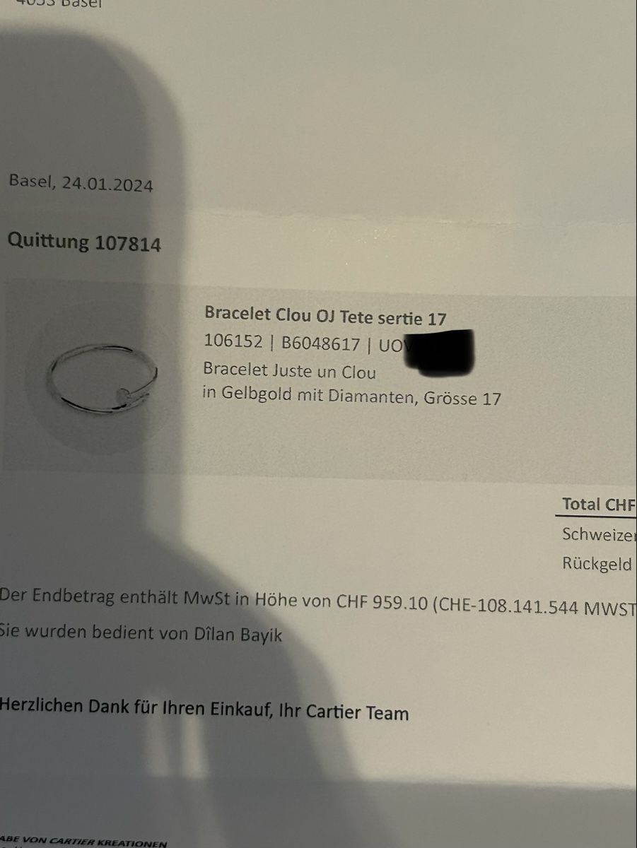 Cartier Bracciali & Braccialetti: Cartier Bracelet – Nuovo (secondo la descrizione) da Basel venduto da David_2019 7