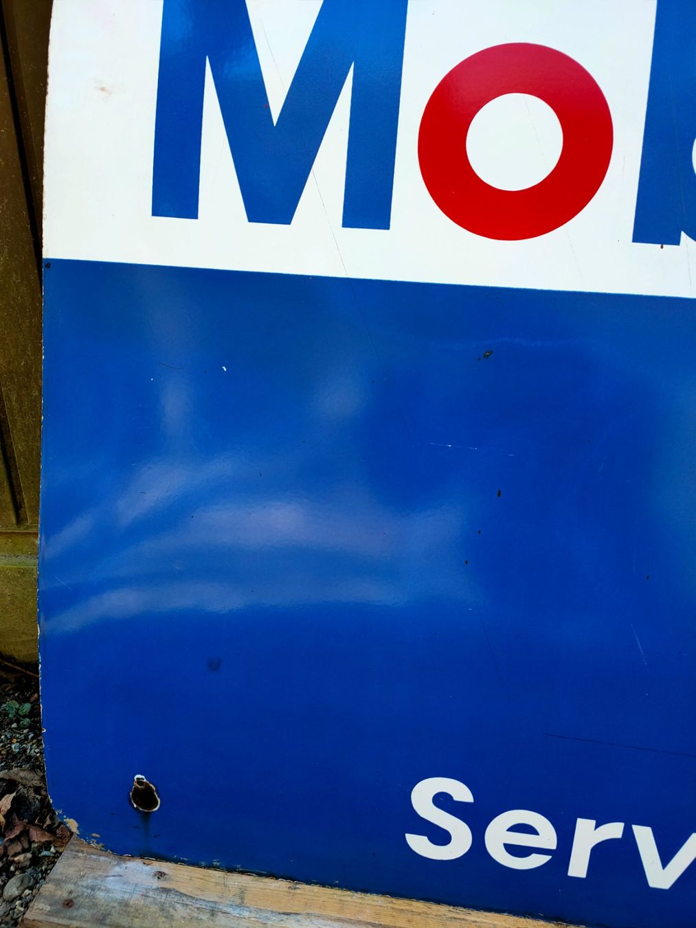 Insegne: Plaque émaillée mobiloil – Usato da Bretonnières venduto da Minigab 3