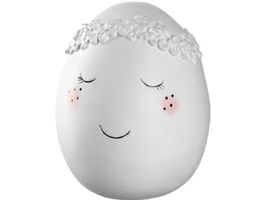 Leonardo Keramikei: Ei Pesaro mit Gesicht 13 cm, Deko