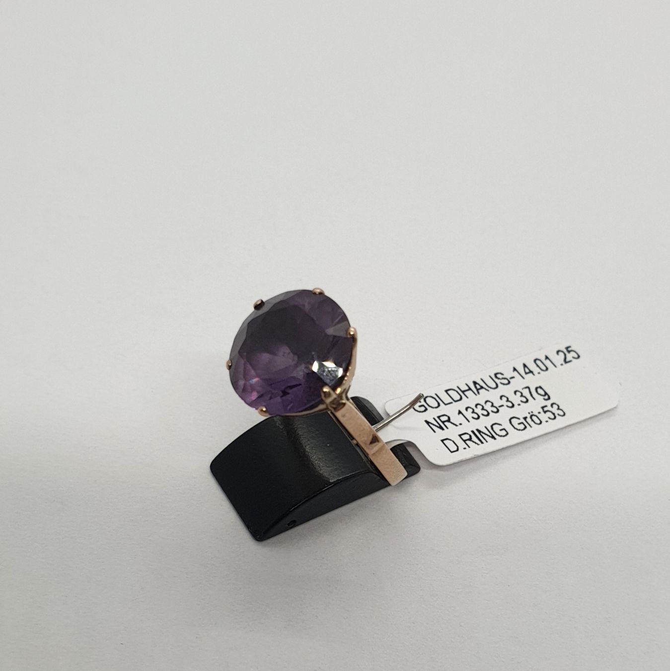 Ringe: Echt 8K Gold - Amethyst Ring – Gebraucht aus Luzern von Luzern-Goldhaus 2
