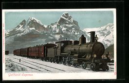 AK Gotthard-Express, schweizer Eisenbahn