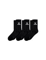 Erima Sport Socks 3pack - schwarz (Grösse: 43-46)