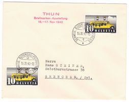 Lettre de Thun BPA A301 pour Grenchen le 16.XI.40