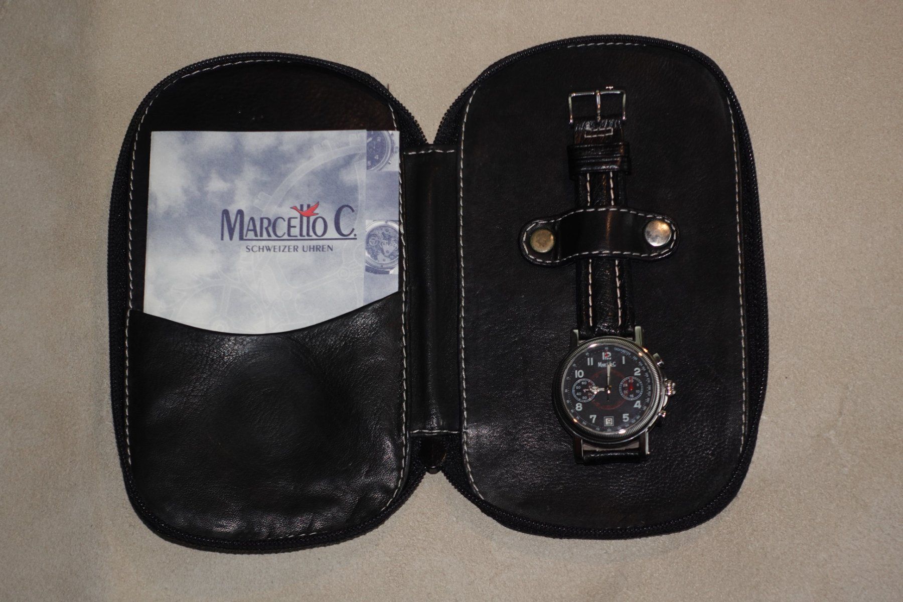 Valjoux Montres: Marcello C. Fliegerchronograph Valjoux 7734 – Neuf avec emballage d'origine à Basel par arm_gf7p 3