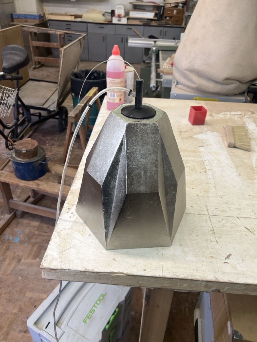 Lampade: Seltener Hexagon Lampe Behang,  – Usato da Zürich venduto da gregoryclan