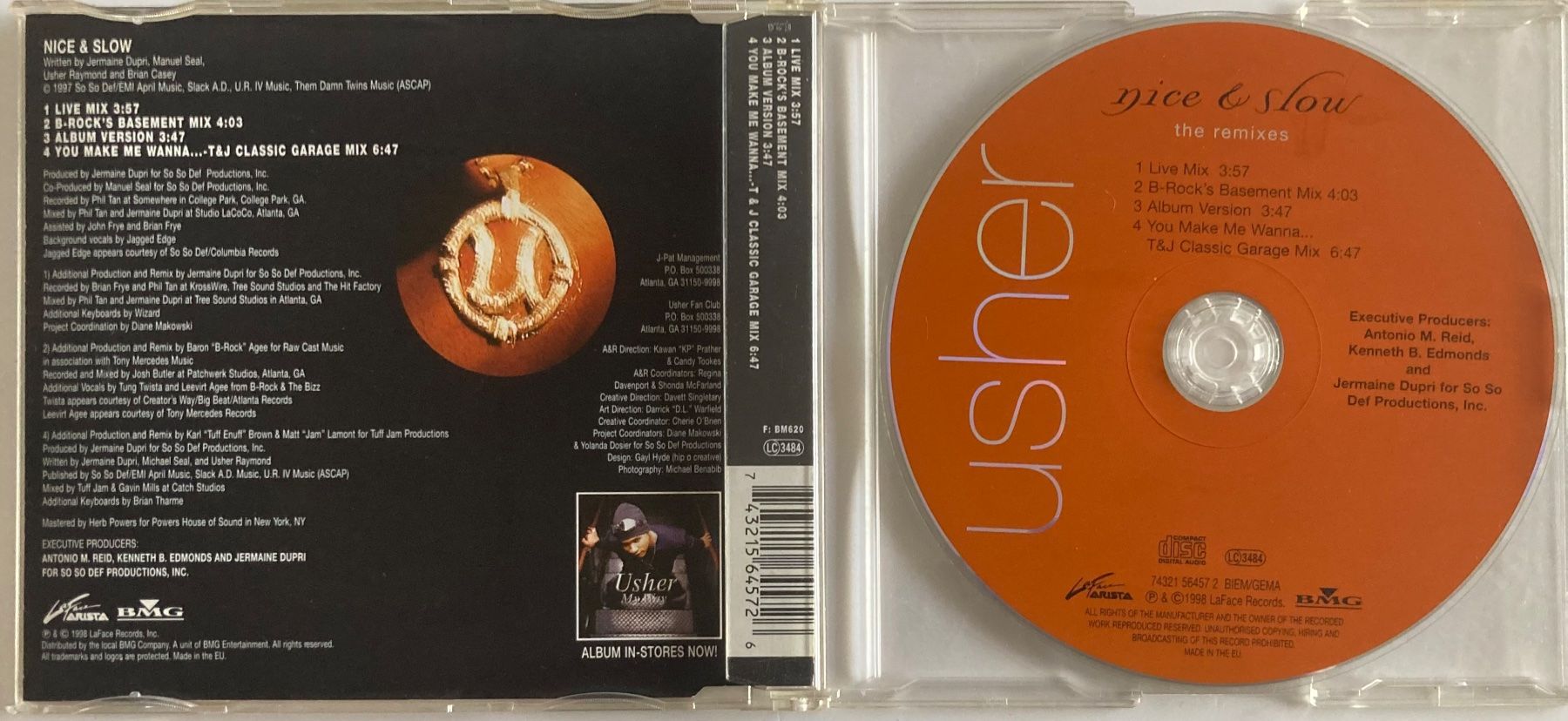 CDs: USHER - NICE & SLOW (THE REMIXES) – Gebraucht aus Poliez-Pittet von Newtown-Records 1