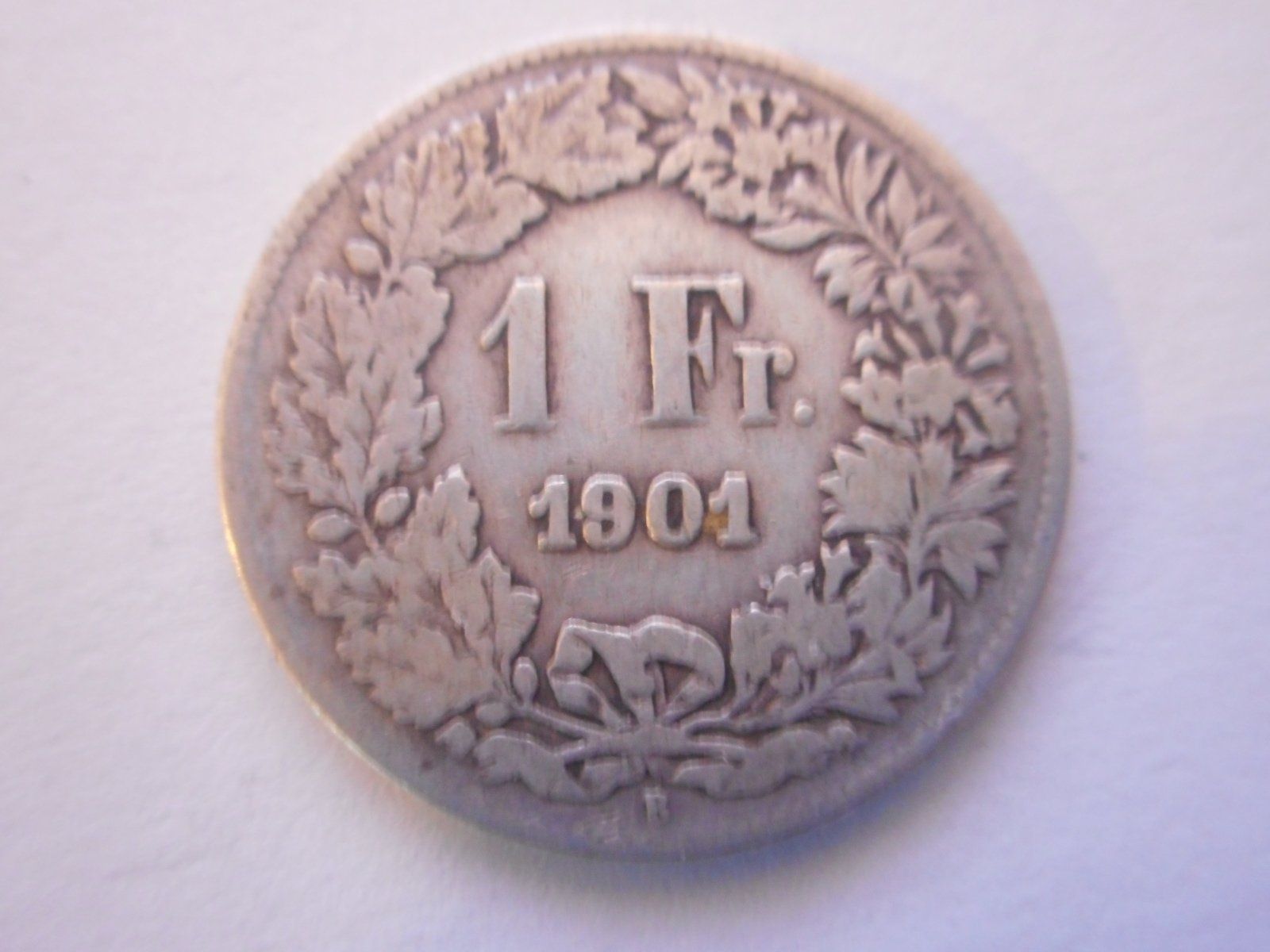 Alle Münzen: 1 Fr. 1901 silber uralt – Gebraucht aus Kriegstetten von pizlad2010
