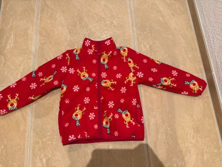 neue wunderschöne warme Fleece Jacke, 6-7J 116-122