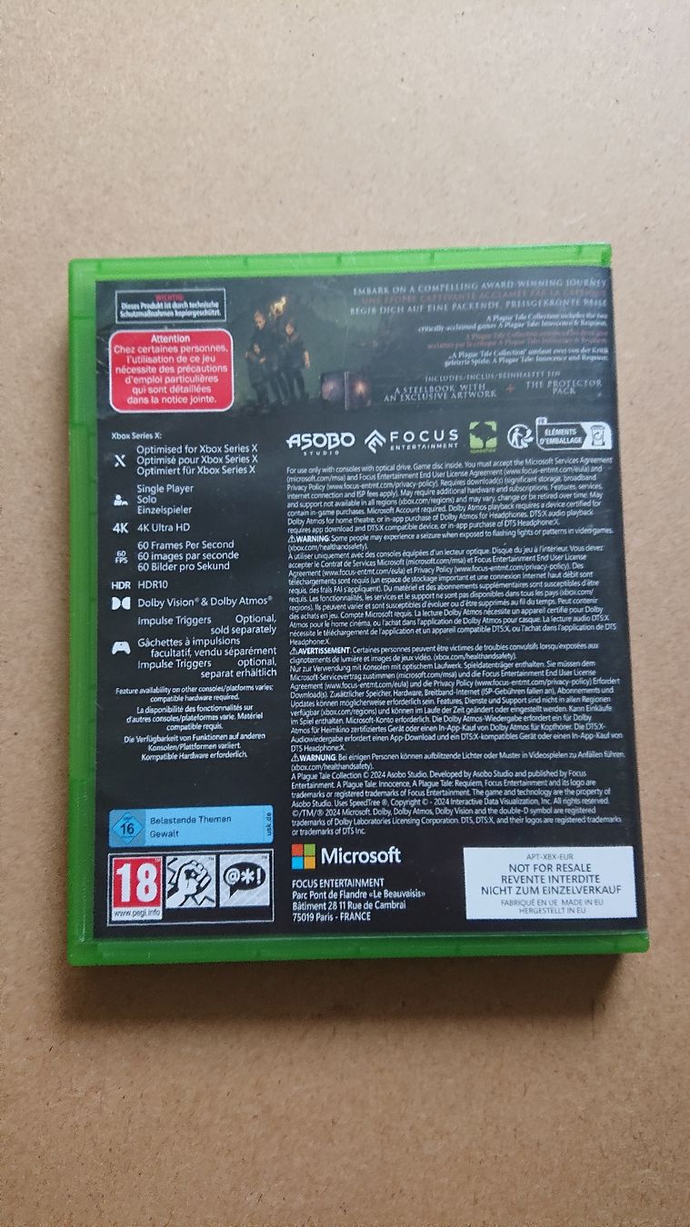 Giochi: A Plague Tale Collection Xbox Series X – Usato da Chur venduto da FreakofRarity 1