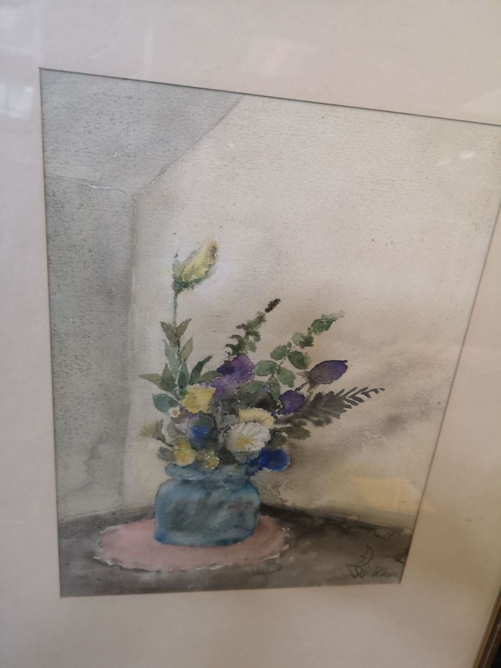 Gemälde: AQUARELLE avec MONOGRAM – Gebraucht aus Genève von Qanil77 1