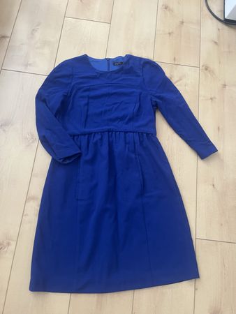 Robe bleue Zara manches longues taille S bon état