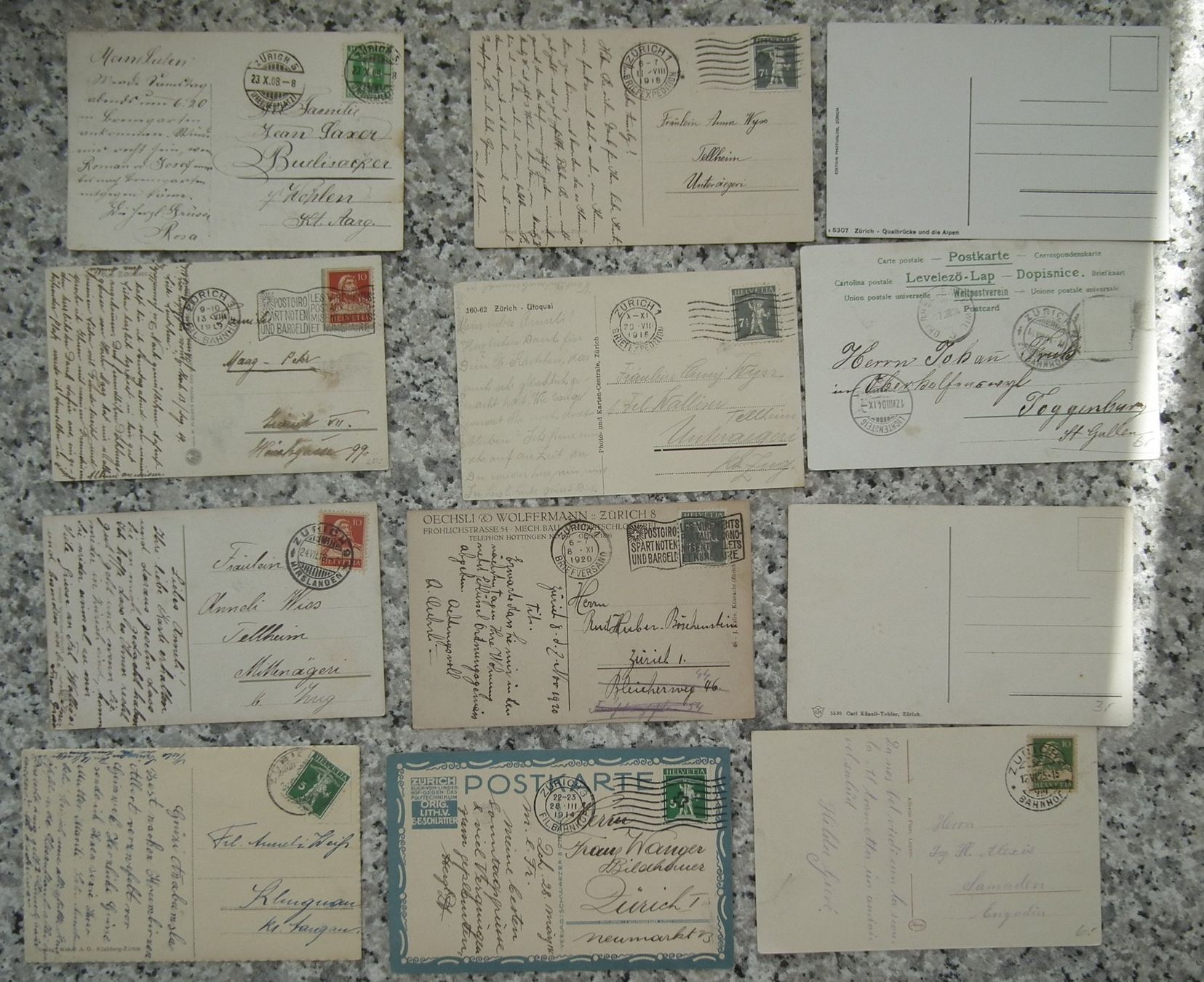 Cartoline postali: Zürich, Ansichtskarten  Diverse  22 Stück – Usato da Kriens venduto da WULLU99 1