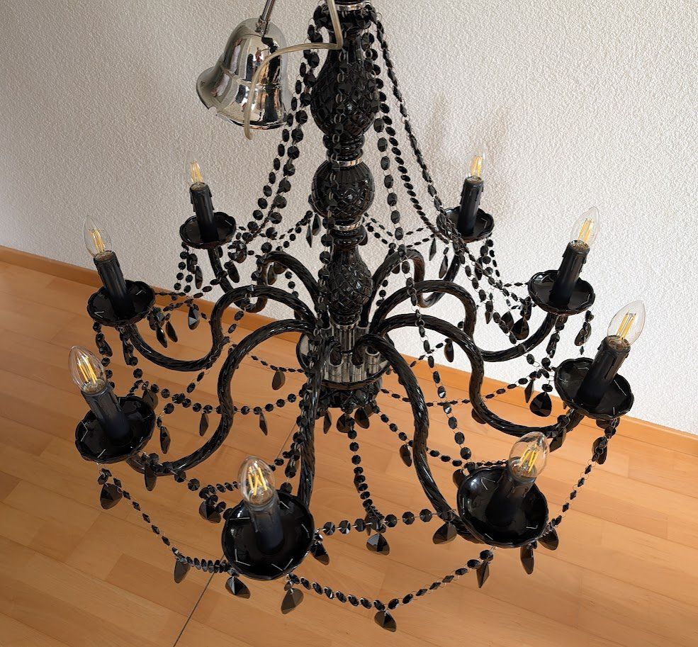 Lampadari & plafoniere: Kronleuchter schwarz mit 9 Leuchten – Usato da Jona venduto da gatsby1972 1