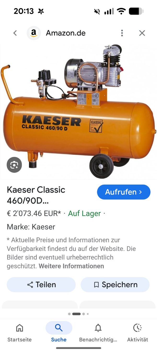 Kaeser Compressori: Keaser Kolbe Kompressor ECO 3/90 Tank – Usato da Rohrbach venduto da Servicepass 4