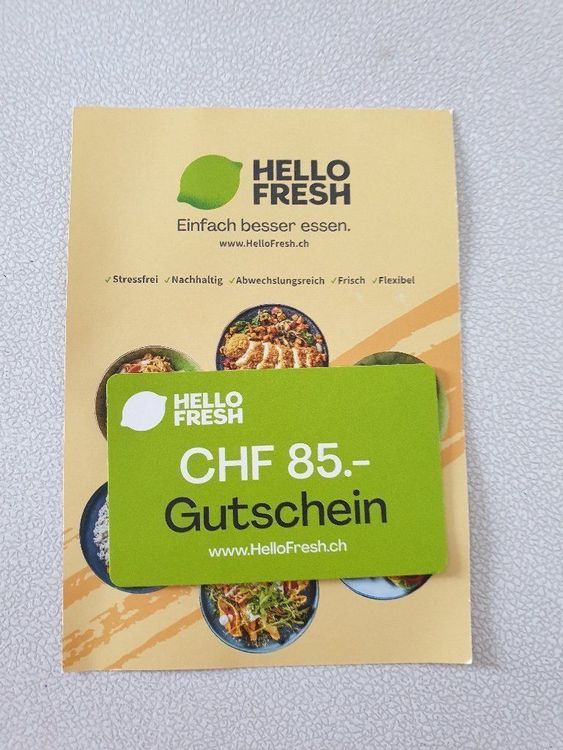 Gutschein Hello Fresh | Kaufen auf Ricardo