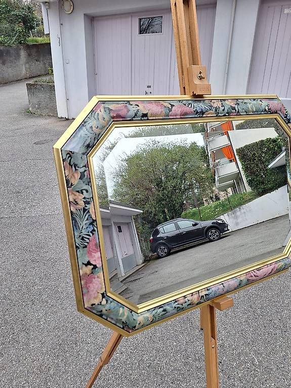 Miroirs: Miroir octogonal biseauté,  tons pastels  – D'occasion à Pully par cz39ans 2