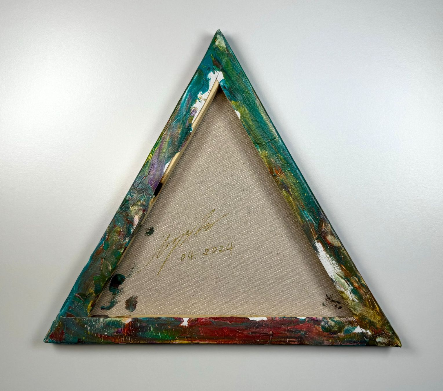 Dipinti: Acryl-Flüssigmalerei, Dreieck – Usato da Schlieren venduto da MayaSheng1983 2