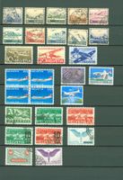 Flugpostmarken Slg. gest. Albumseite (B487)