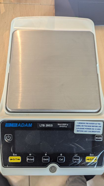 Adam LTB 2602i Precision Balance Scale - 2600g Max 0.01g (Neu (gemäss ...