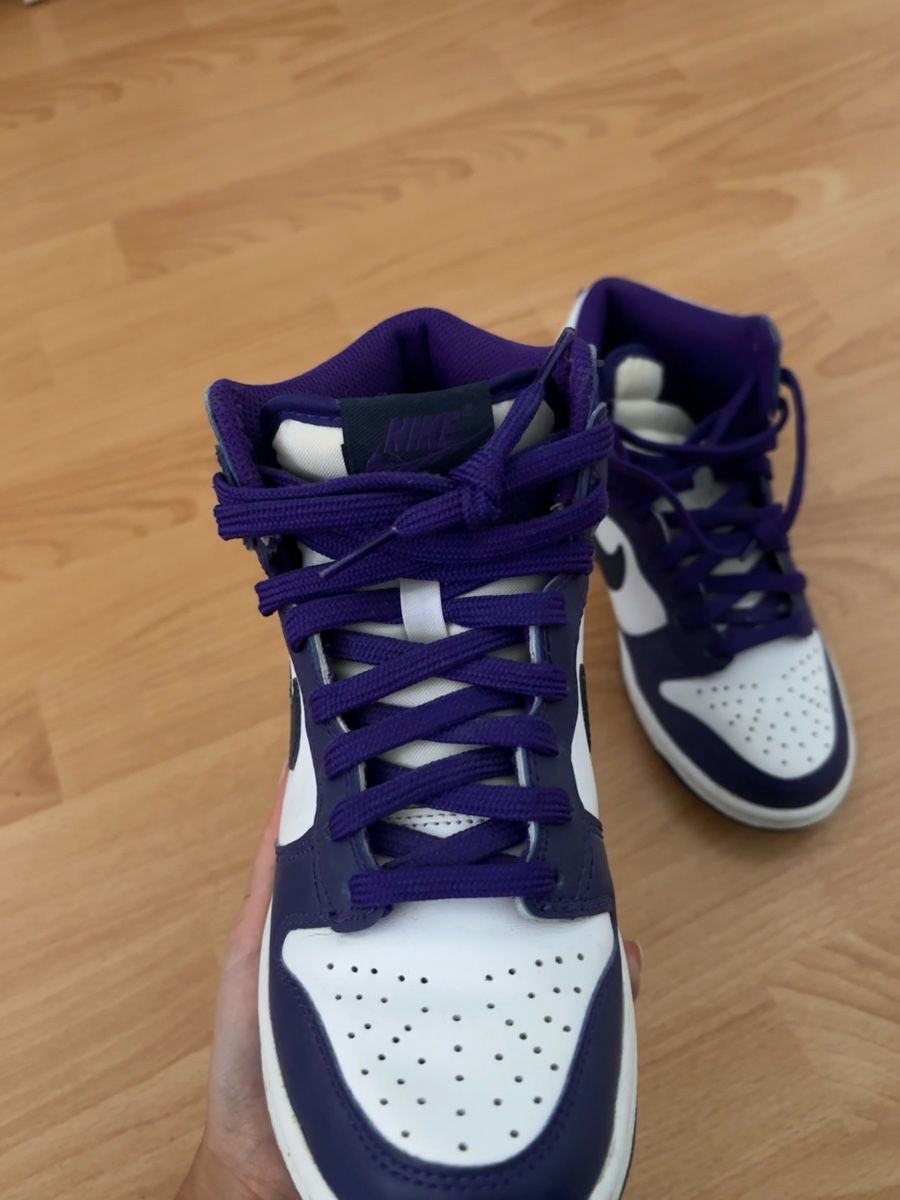 Nike Scarpe da uomo: Baskets Nike Dunk High blanc et violet, bon état – Usato da Meyrin venduto da Melnoss 4
