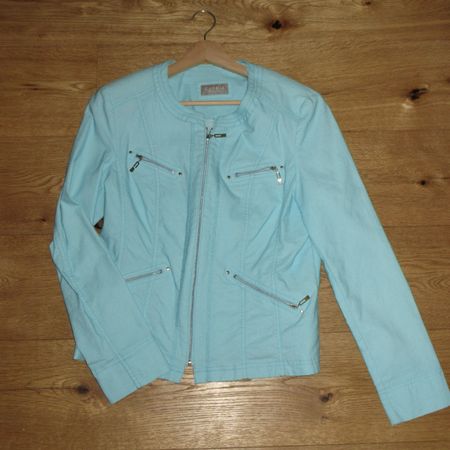 Türkise Übergangsjacke 