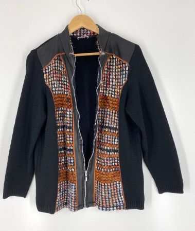 Strickjacke mit Reissverschluss, Grösse 42