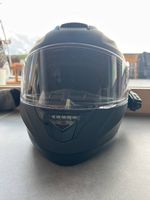 ***Motorrad Klapphelm schwarz Helm Motorradhelm Audio Video
