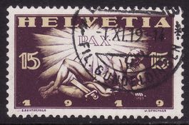 SBK-Nr. 145 (Friedensmarke 1919) gestempelt