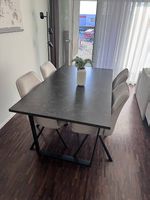 Esstisch Schwarz 160 x 90 x 74 cm