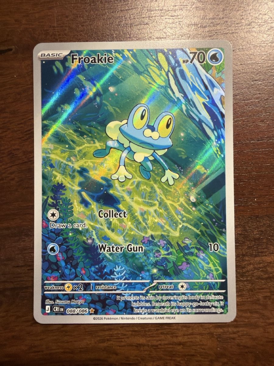 Pokémon Carte collezionabili: Froakie (CRI 088) – Nuovo (secondo la descrizione) da Emmenbrücke venduto da Pack_Ripper