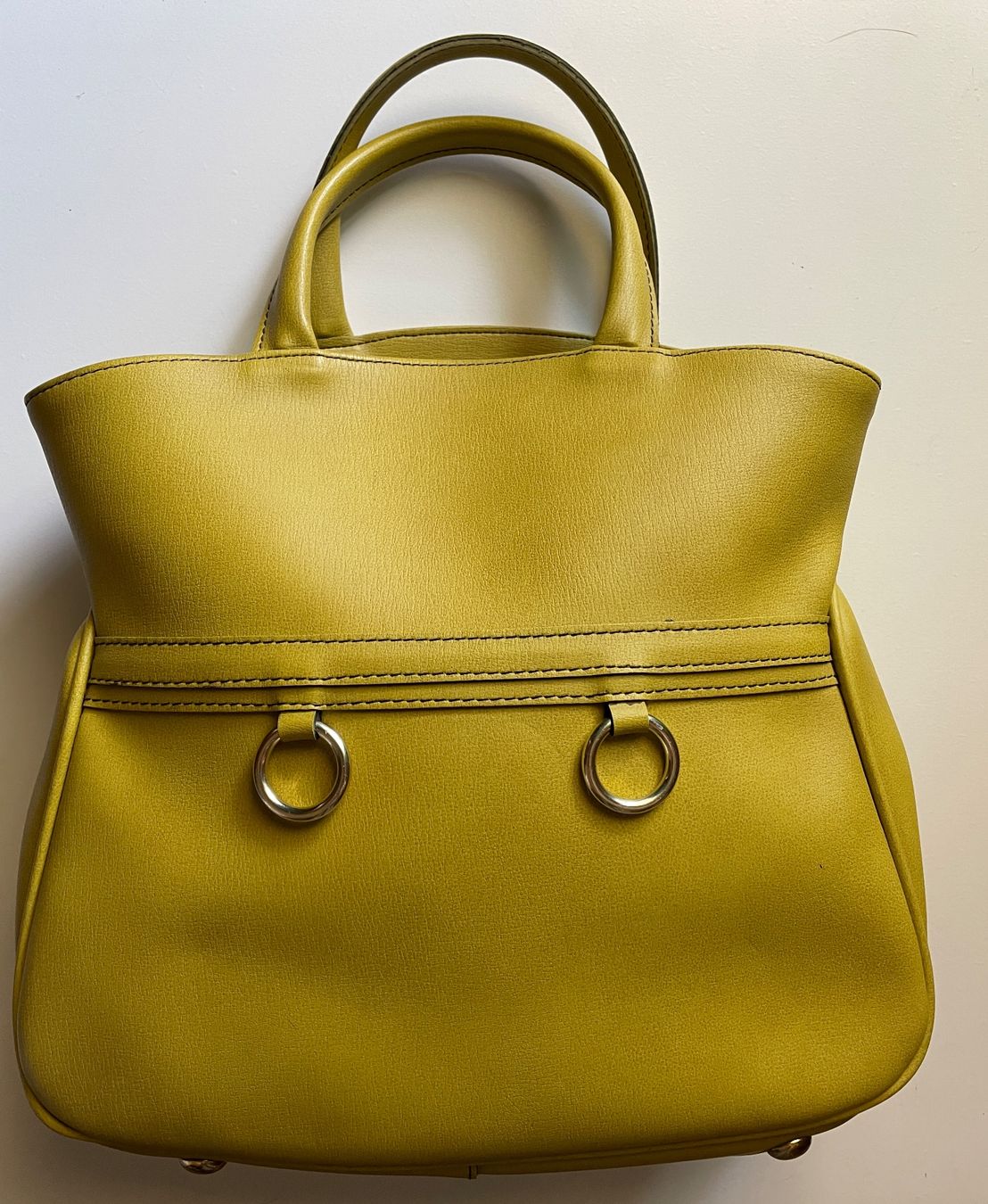 Borse da donna: 1970s Vintage Chartreuse Hand Bag very roomy – Usato da Zürich venduto da MISSYS-WONDERBAG