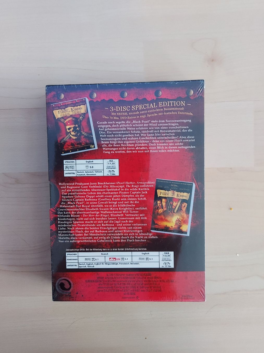 Tutti i DVDs: Fluch der Karibik - 3-Disc Special Edition - DVD Box – Nuovo e nell'imballaggio originale da Kölliken venduto da arwen6 1