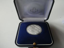 Schweiz 1979, 5 Franken Gedenkmünze Einstein  PP in Etui