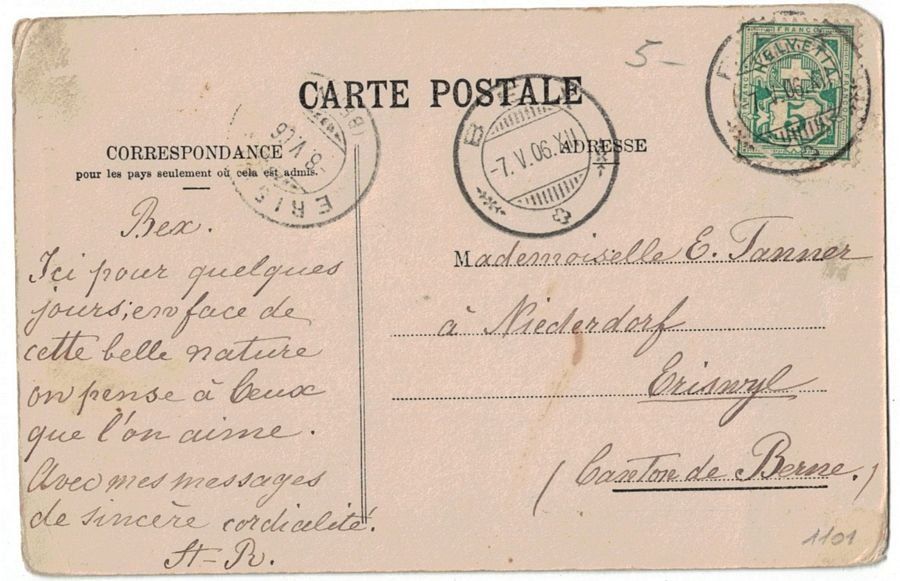 Cartoline postali: St. Maurice, Château, circulée 1906 – Usato da Frauenfeld venduto da POML 1