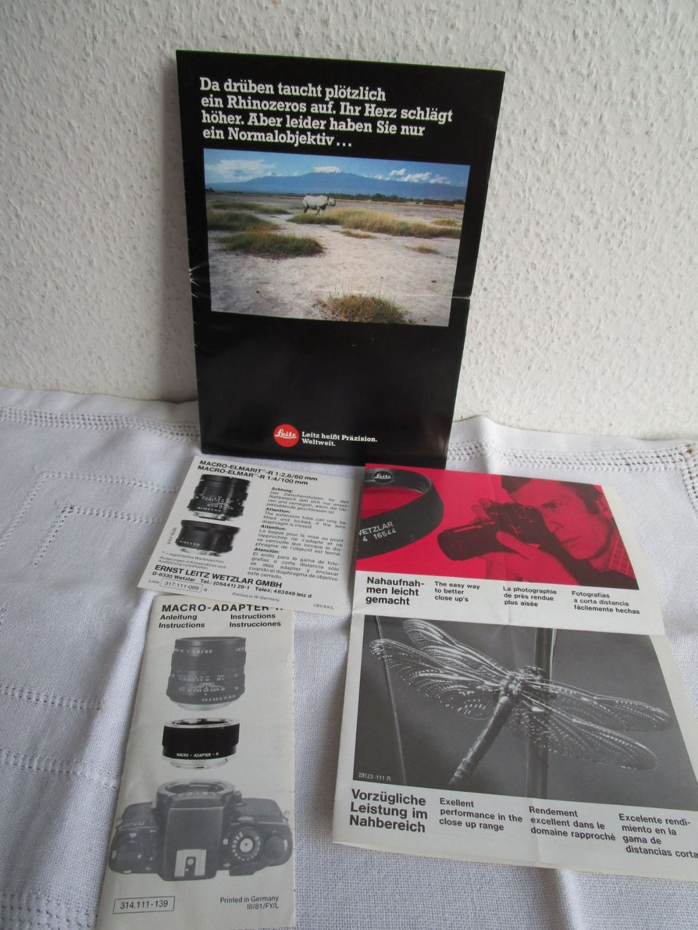 Obiettivi: Diverse Prospekte Leitz / Leica Objektive – Usato da Binningen venduto da tempipassati 3