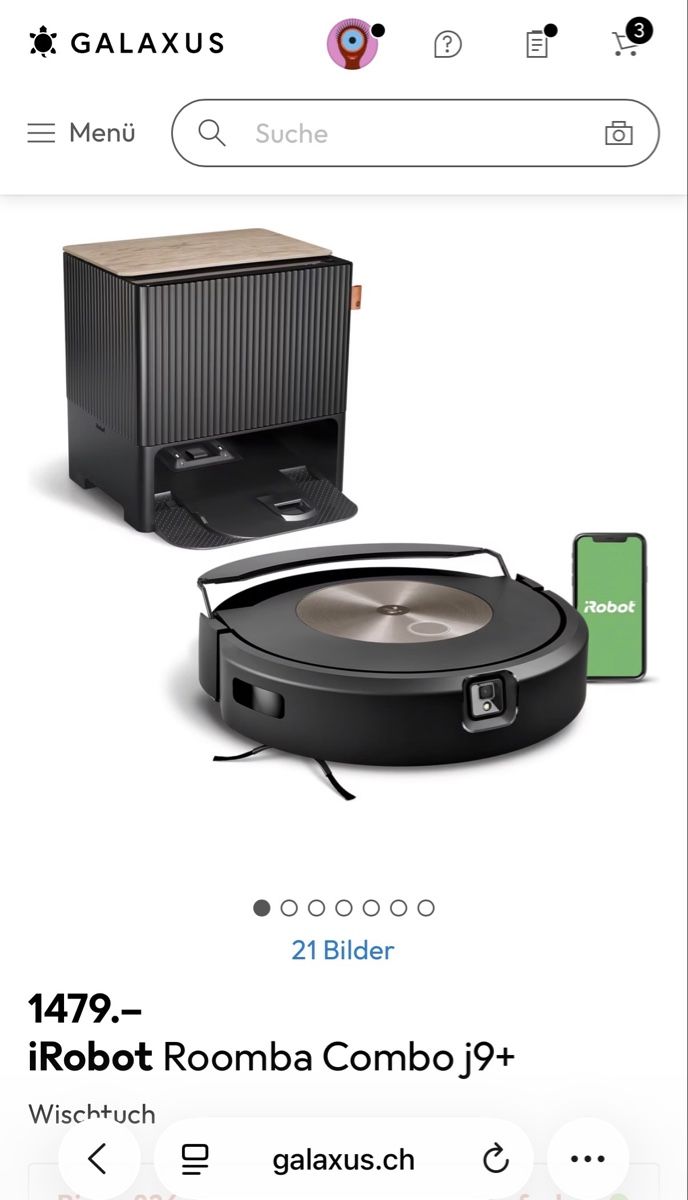 Irobot Aspirapolveri & Accessori: iRobot j9+ combo – Usato da Bad Zurzach venduto da Highend01